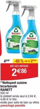 Rainett - Nettoyant Cuisine Bicarbonate