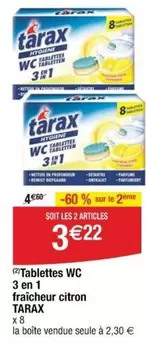 Tarax - Tablettes Wc 3 En 1 Fraîcheur Citron