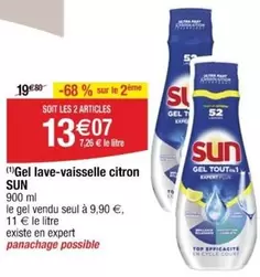 Sun - Gel Lave-vaisselle Citron