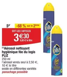 Pliz - Aérosol Nettoyant Hygiénique Fée Du Logis : Efficacité et Fraîcheur pour un Nettoyage Impeccable