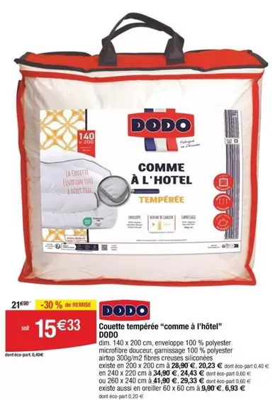 Dim - Dodo - Couette Tempérée À L'hôtel