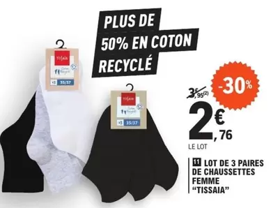 Tissaia - Lot De 3 Paires De Chaussettes Femme