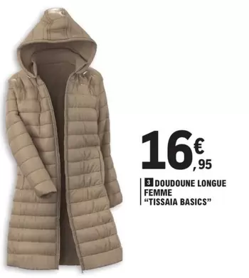 Doudoune Longue Femme "tissaia Basics"