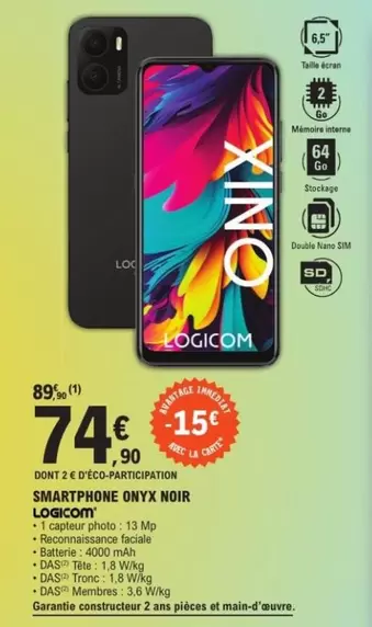 Logicom - Smartphone Noir