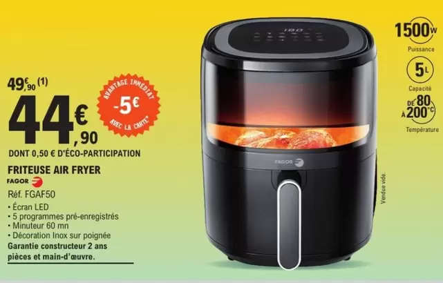 Écran - Friteuse Air Fryer