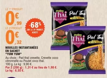 Yum Yum - Nouilles Instantanées En Sachet : Dégustez la saveur authentique avec notre promotion spéciale !