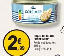 Cote Mer - Chair De Crabe