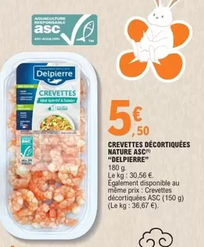 Delpierre - Crevettes Décortiquées Nature Asc