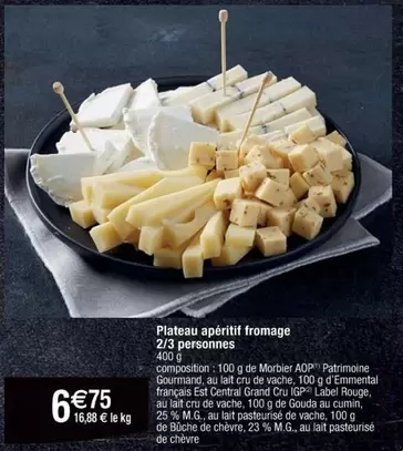 Patrimoine Gourmand - Plateau Apéritif Fromage