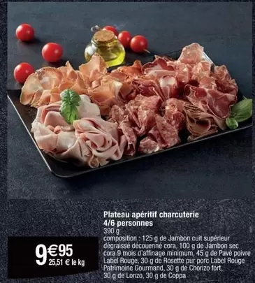 Cora - Plateau Apéritif Charcuterie 4/6 Personnes