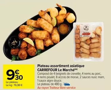 Carrefour - Plateau Assortiment Asiatique Le Marché offre à 9,3€ sur Carrefour Market