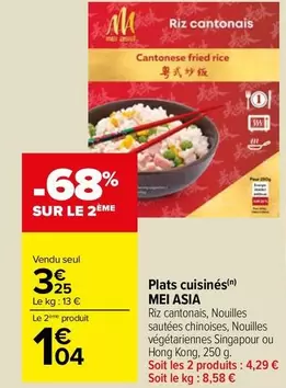 Mei Asia - Plats Cuisinés