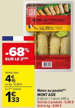 Mont Asie - Nems Au Poulet