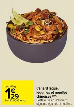 Canard -  Laqué, Légumes Et Nouilles Chinoises