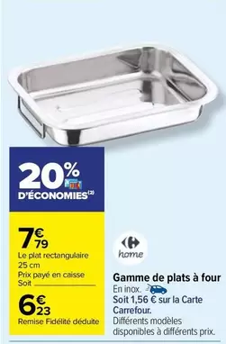 Carrefour - Carte - Gamme De Plats À Four