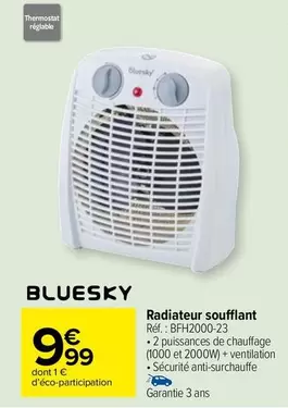 Bluesky - Radiateur Soufflant