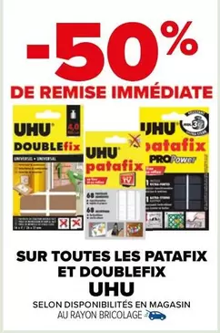 uhu - Sur Toutes Les Patafix Et Doublefix