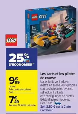 LEGO - Les Karts Et Les Pilotes De Course