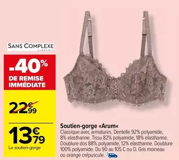 Orange - Soutien-gorge offre sur Carrefour Market