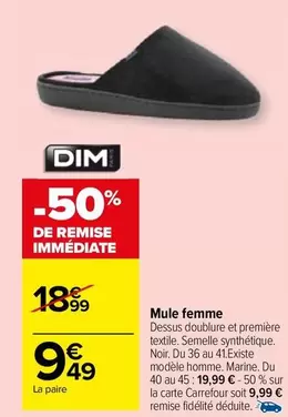 Dim - Mule Femme