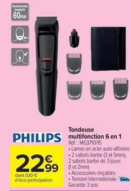 Philips - Tondeuse Multifonction 6 En 1