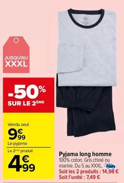 Pyjama Long Homme