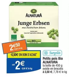 Alnatura - Petits Pois Bio