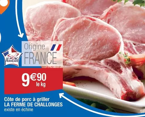 La Ferme De Challonges - Côte De Porc À Griller