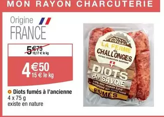 Diots Fumés À L'Ancienne - La Ferme De Challonges