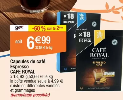 Café Royal - Capsules De Café Espresso