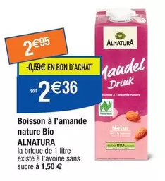 Alnatura - Boisson À L'Amande Nature Bio