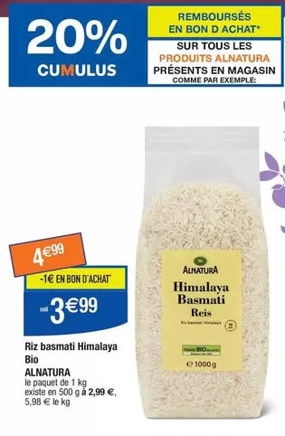 Alnatura - Riz Basmati Himalaya Bio