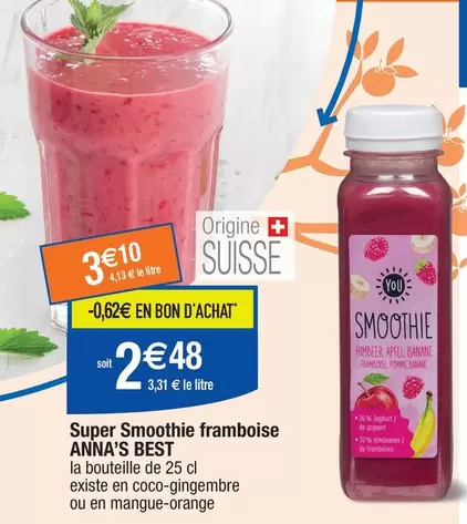 Anna'S Best - Super Smoothie Framboise