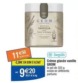 Grom - Crème Glacée Vanille