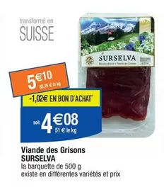 Surselva - Viande Des Grisons