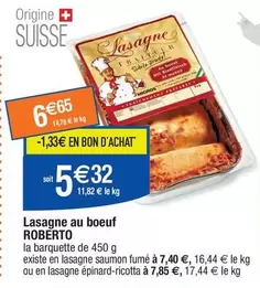 Roberto - Lasagne Au Boeuf