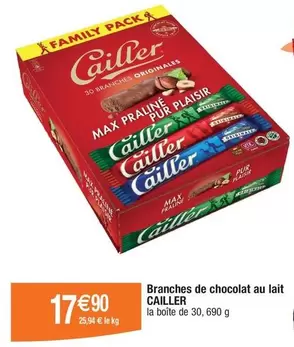 Cailler - Branches De Chocolat Au Lait