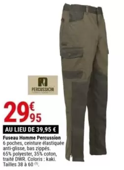 Fuseau Homme Percussion