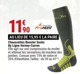 Chaussettes Booster Socks By Ligne Verney-carron