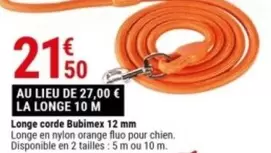 Orange - Longe Corde Bubimix 12 Mm