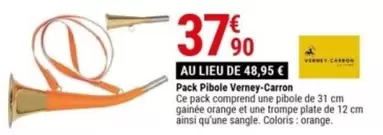 Orange - Pack Pibole Verney-carron