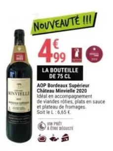 Château Minivelle 2020 - Aop Bordeaux Supérieur