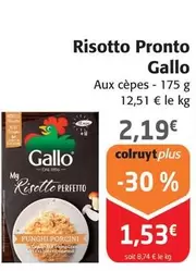 Gallo - Risotto Pronto offre à 1,53€ sur Colruyt