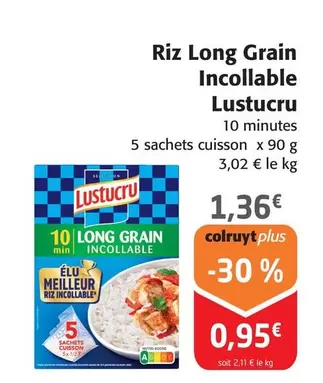 Lustucru - Riz Long Grain Incollable offre à 0,95€ sur Colruyt