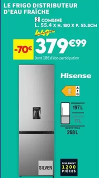 Hisense - Le Frigo Distributeur D'Eau Fraîche