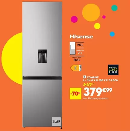 Hisense - Combi L. 5.5-4 X 1.8 B0 5g offre à 379,99€ sur Conforama