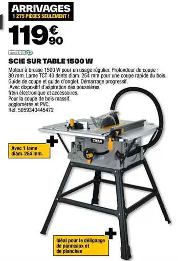 Scie Sur Table 1500 W