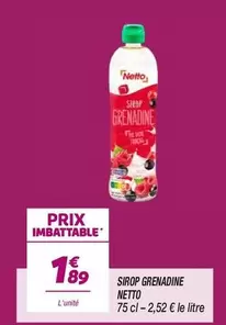 Netto - Sirop Grenadine