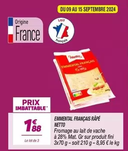 Netto - Emmental Français Râpé