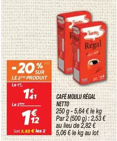 Netto - Café Moulu Régal